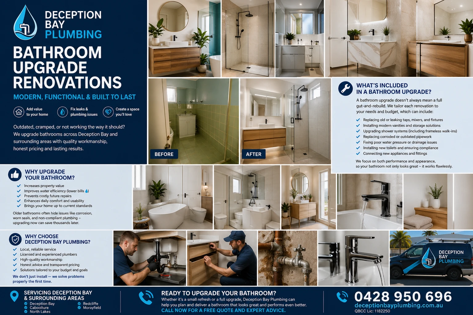 Bathroom Upgrade Renovations in Deception Bay