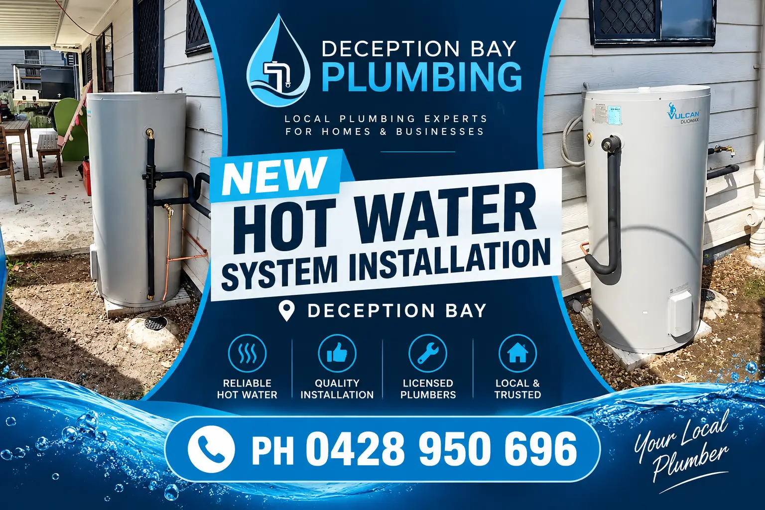 New Hot Water System Installation in Deception Bay
